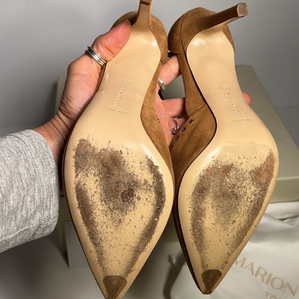 Marion Parke Maxine Suede Camel, 38.5 women’s 8 - Picture 4 of 9